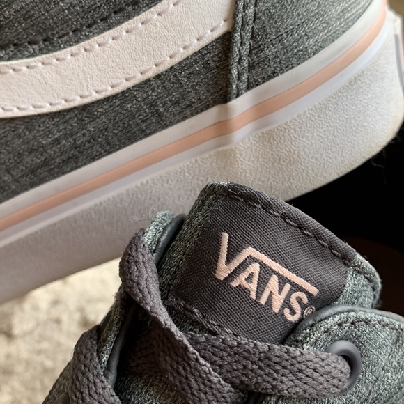 Vans Old Skool Grey & Light Pink Skate Shoes women’s size 10 - Picture 14 of 14